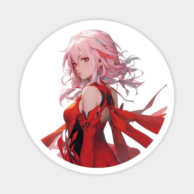 Inori Yuzuriha Guilty Crown illustration Magnet by Graphicvibestore